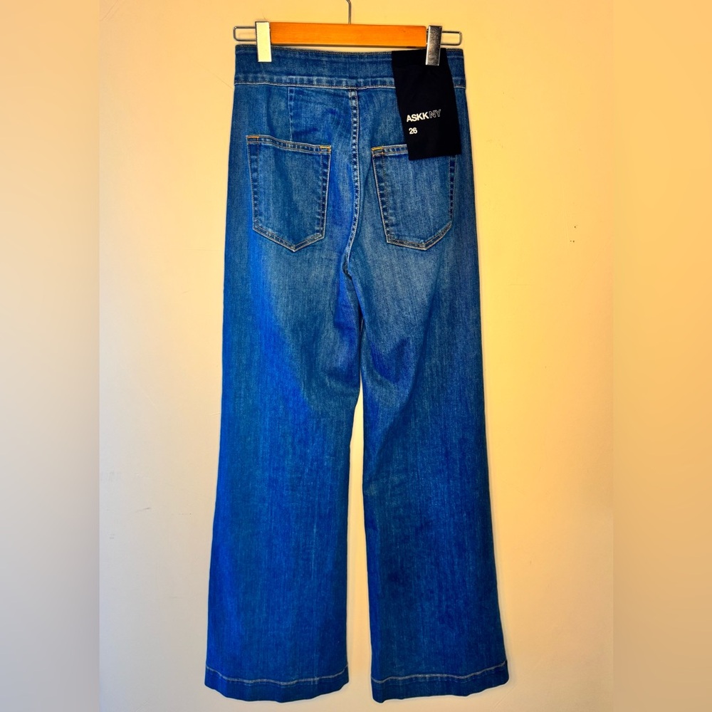 ASKK NY Brighton Wide leg NWT • Size 26 • Color: Mercury - Picture 5 of 9